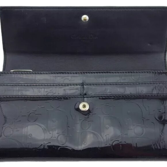 Christian Dior Long Wallet Trotter × Patent Leather Authentic Used - Picture 5 of 8